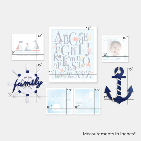 Classic Nautical Theme - Gallery Wall